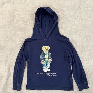 Polo by Ralph Lauren Bear Graphic Hoodie Cotton Long Sleeve Shirt